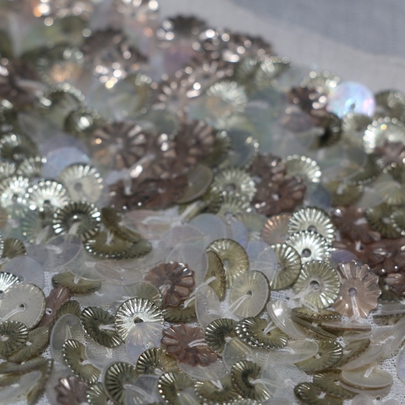 Sheer Tank With Sequin Neckline - Picture 4 of 8